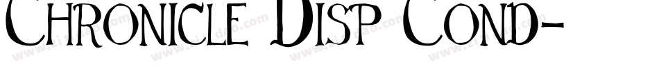 Chronicle Disp Cond字体转换